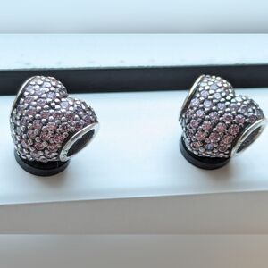 Pandora pink pave hearts